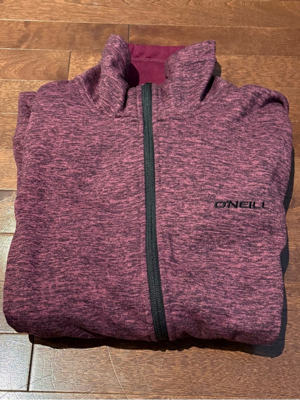 O'Neill Heathered Plum Full-Zip Pullover
